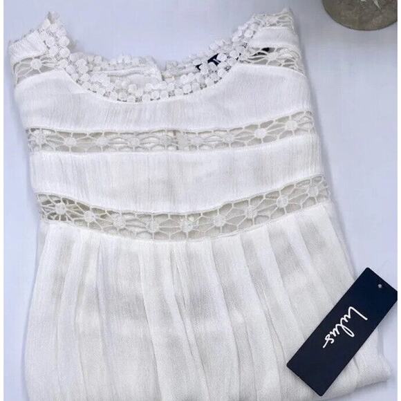 Lulus White Short Sleeve Romantic Lace Crotchet Top Size XS‎ New Style T15498 - Picture 2 of 13